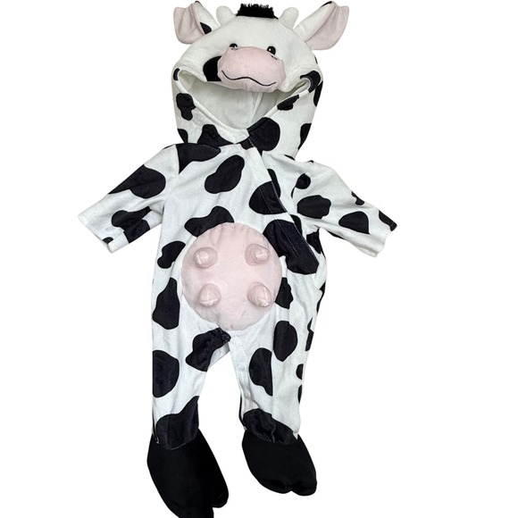 Infant Cow Halloween Costume 0/3 months Hooded Easy on HalloweenCostumes.com - Picture 1 of 9